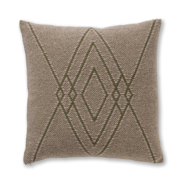 Mystic Square Pillow Decorative Pillow Alicia Adams Light Taupe/Hunter 