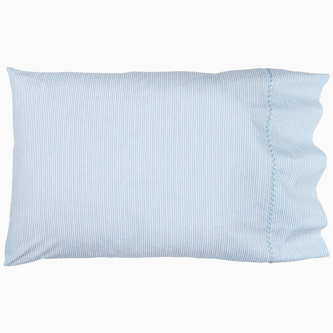 Nandi Organic Pillowcases-Pair Bedding Style John Robshaw Light Indigo Standard 