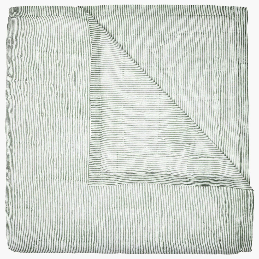 Nandi Quilt Bedding Style John Robshaw Sage Twin 