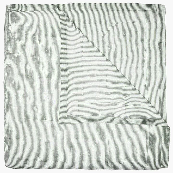 Nandi Quilt Bedding Style John Robshaw Sage Twin 