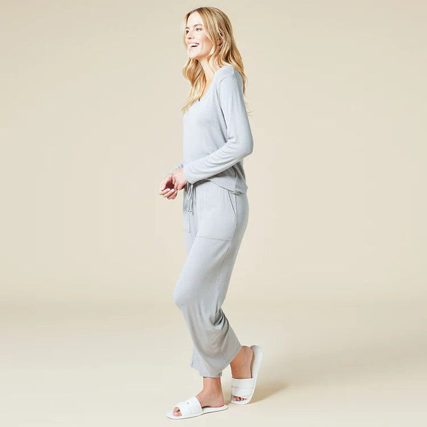 Natalie Classic V-Neck PJ Set Sleepwear & Loungewear Softies 