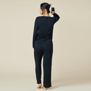 Natalie Classic V-Neck PJ Set Sleepwear & Loungewear Softies 