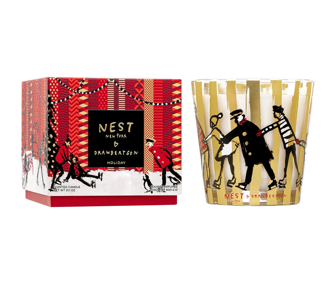 Nest Drawbertson Holiday Candle 3 Wick Candle Nest 