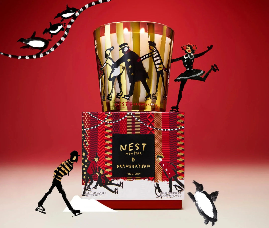 Nest Drawbertson Holiday Candle 3 Wick Candle Nest 