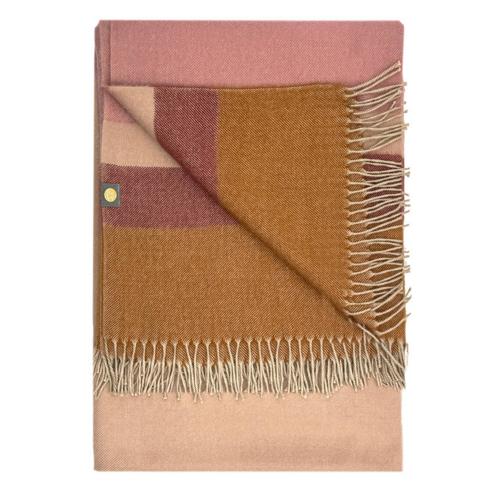 NEW! 100% Baby Alpaca Throw - Mocha Mousse Shupaca Alpaca 