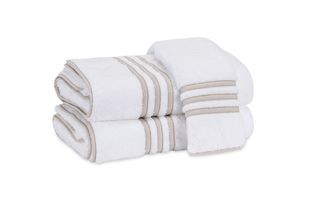Newport Bath Towel Bath Linens Matouk Tan Stripe 