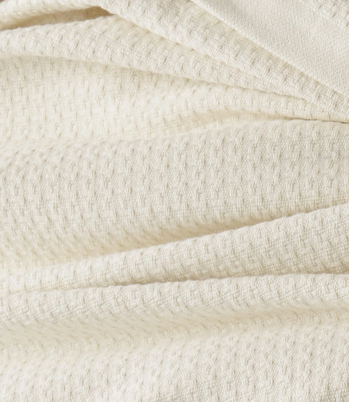 Newport Cotton King/Cal King Blanket Bedding Style Peacock Alley 