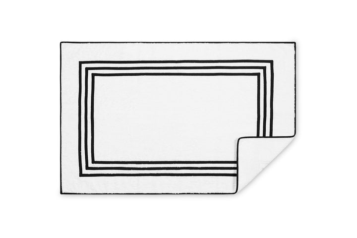 Newport Tub Mat Bath Linens Matouk Black 