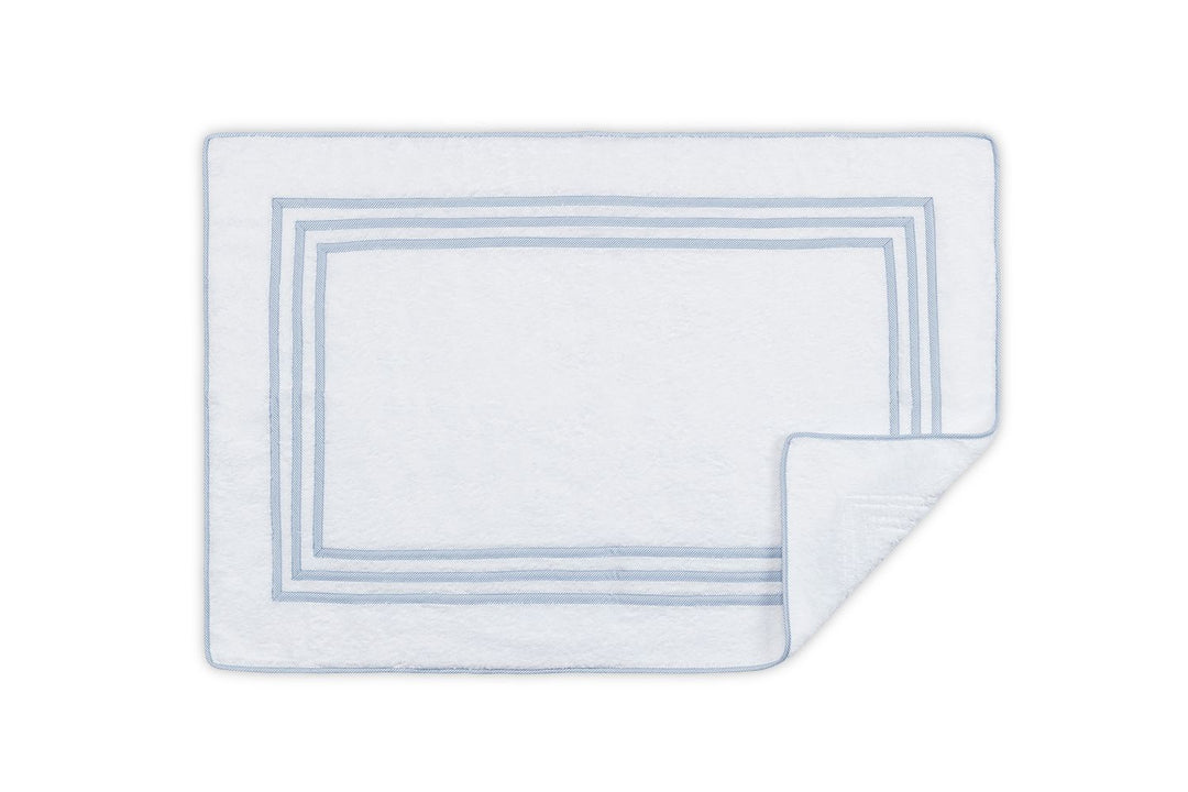 Newport Tub Mat Bath Linens Matouk Blue Stripe 