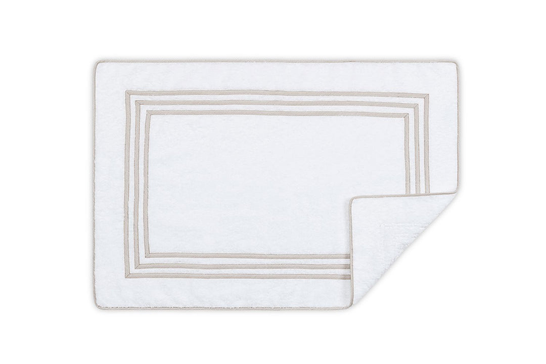 Newport Tub Mat Bath Linens Matouk Tan Stripe 