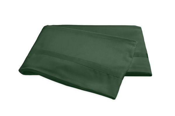 Nocturne King Flat Sheet Bedding Style Matouk Green 