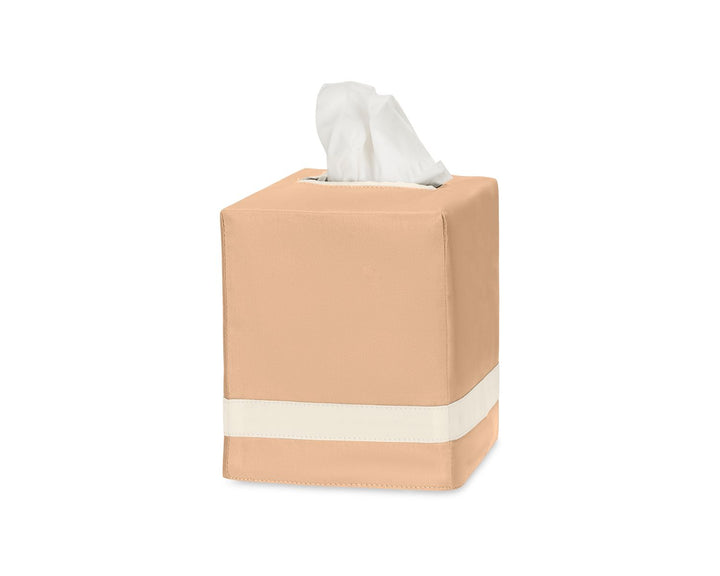 Nocturne Tissue Box Cover Matouk Ambrosia & Ivory 