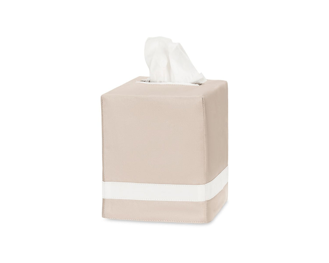 Nocturne Tissue Box Cover Matouk Dune & Bone 