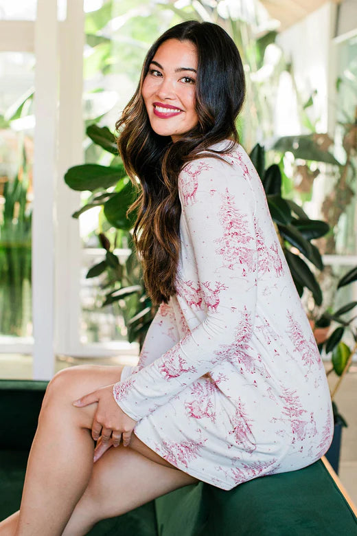 Norah Long Sleeve Bamboo Nightshirt Sleepwear & Loungewear Yala Designs 