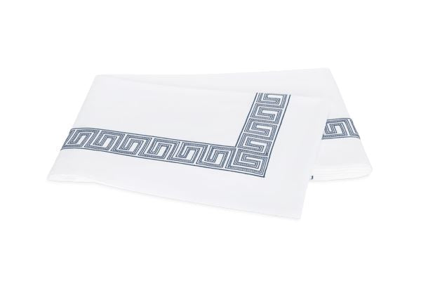 Ophelia Full/Queen Flat Sheet Bedding Matouk Indigo