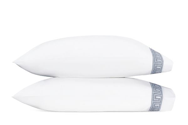 Ophelia Standard Pillowcases- Pair Bedding Matouk Indigo 