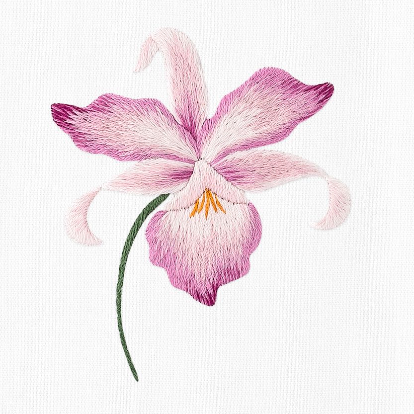 Orchid Gala Hand Towel Henry Handwork 