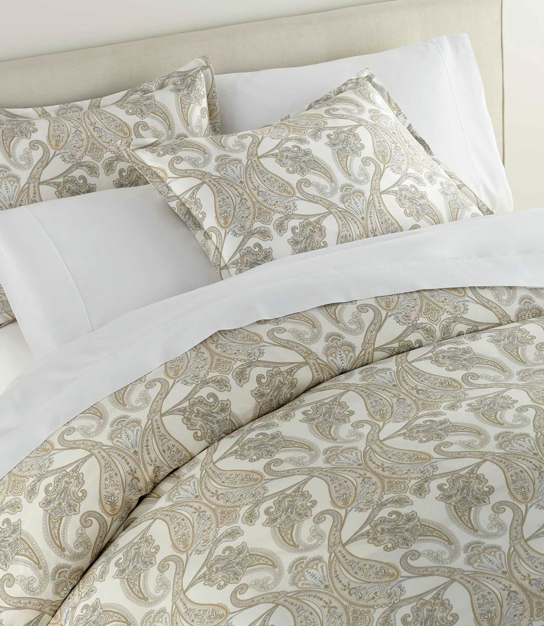 Paisley Pearl Classic Printed Duvet Set Bedding Style Peacock Alley 