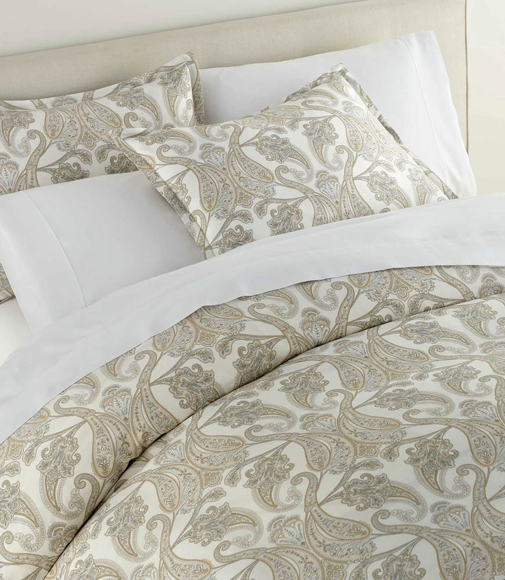 Paisley Pearl Classic Printed Duvet Set Bedding Style Peacock Alley 