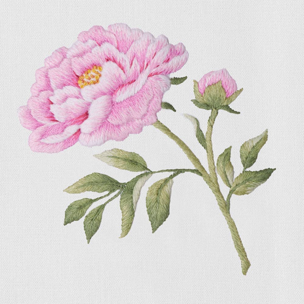Peony Stem Towel Henry Handwork 