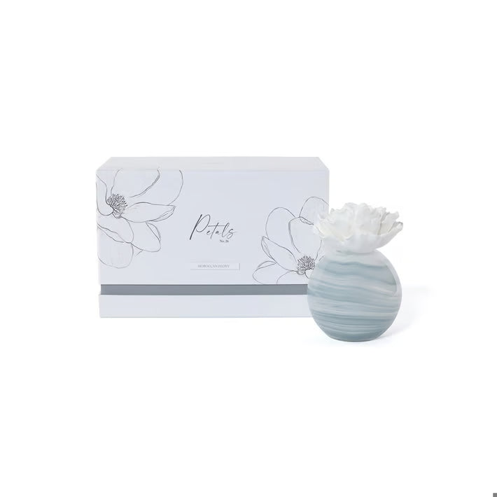 Petals Porcelain Diffuser- Large Home Fragrance Zodax Moroccan Peony 