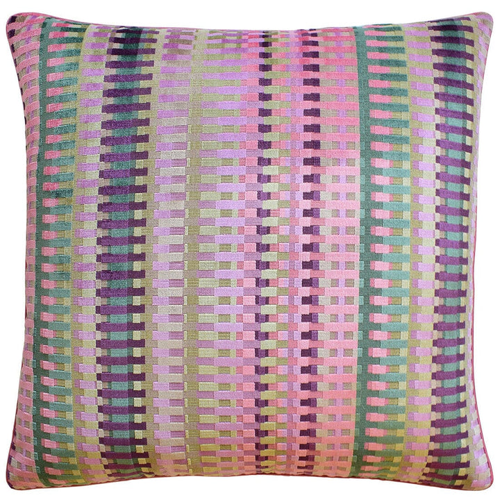 Picket Pillow Decorative Pillow Ryan Studio Plum 22x22 