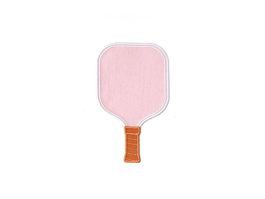Pink Pickleball Paddle Linen Cocktail Napkins - Set of 4 House of Gleason 
