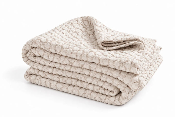 Pom Pom at Home Avalon Coverlet Bedding Pom Pom at Home Light Oatmeal Twin 