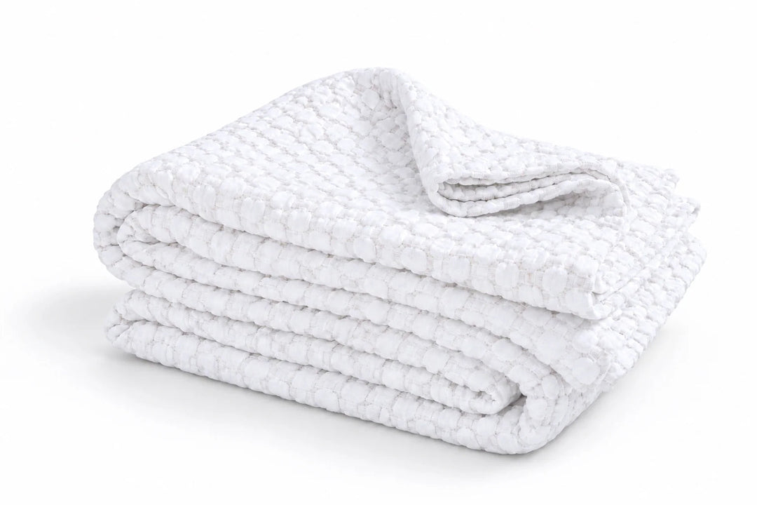 Pom Pom at Home Avalon Coverlet Bedding Pom Pom at Home White Twin 