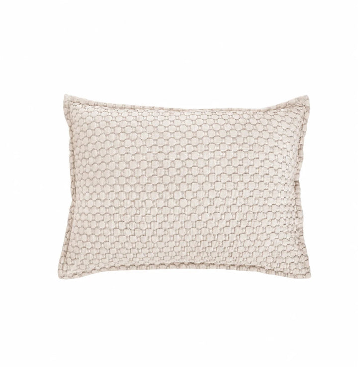 Pom Pom at Home Avalon Sham Bedding Pom Pom at Home Light Oatmeal Standard 