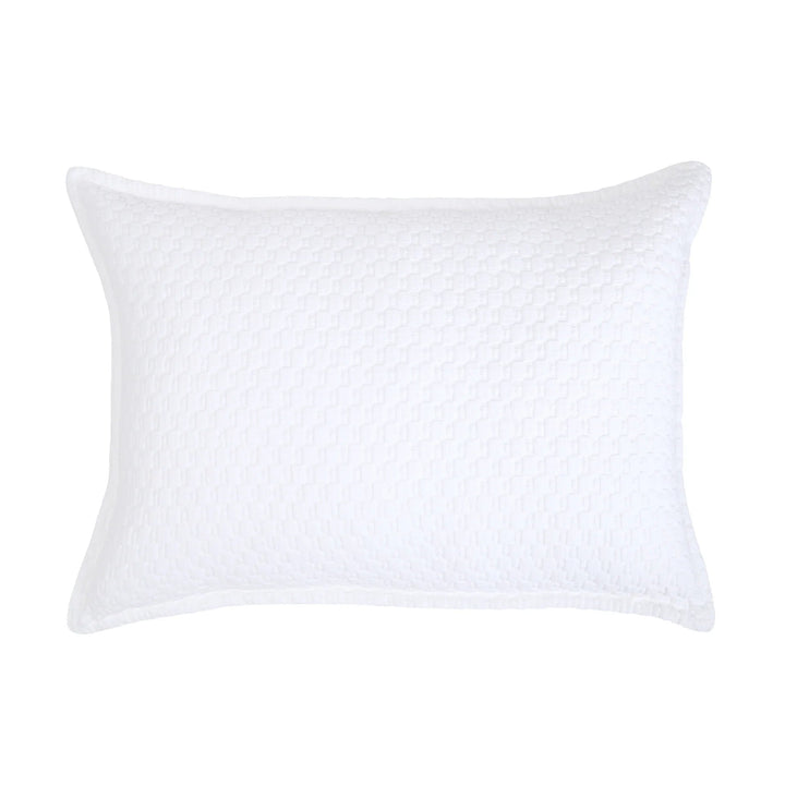 Pom Pom at Home Avalon Sham Bedding Pom Pom at Home White Standard 