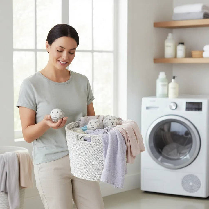 Pure Wool Laundry Drying Balls, Reusable Anti-Static Butterfly&Bee 
