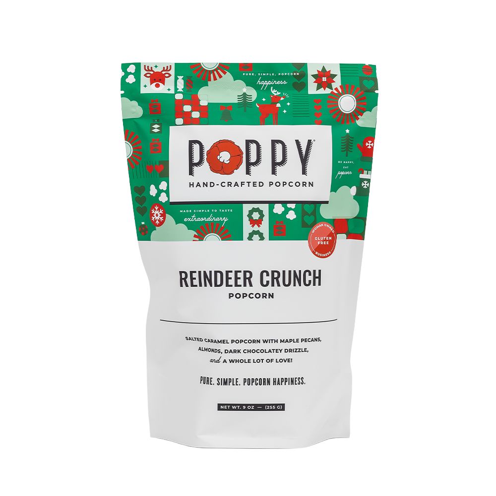Reindeer Crunch Popcorn Poppy Hand-Crafted Popcorn 