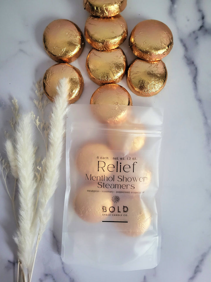 Relief - Eucalyptus & Rosemary Menthol Shower Steamers Bath & Body Bold Space Candle Co. 