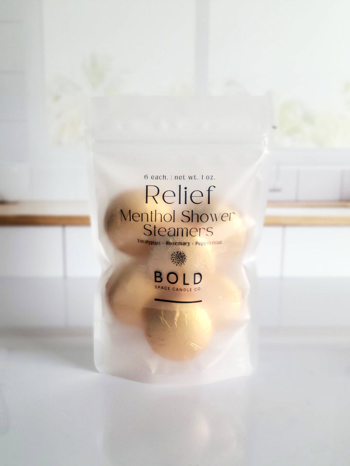 Relief - Eucalyptus & Rosemary Menthol Shower Steamers Bath & Body Bold Space Candle Co. 