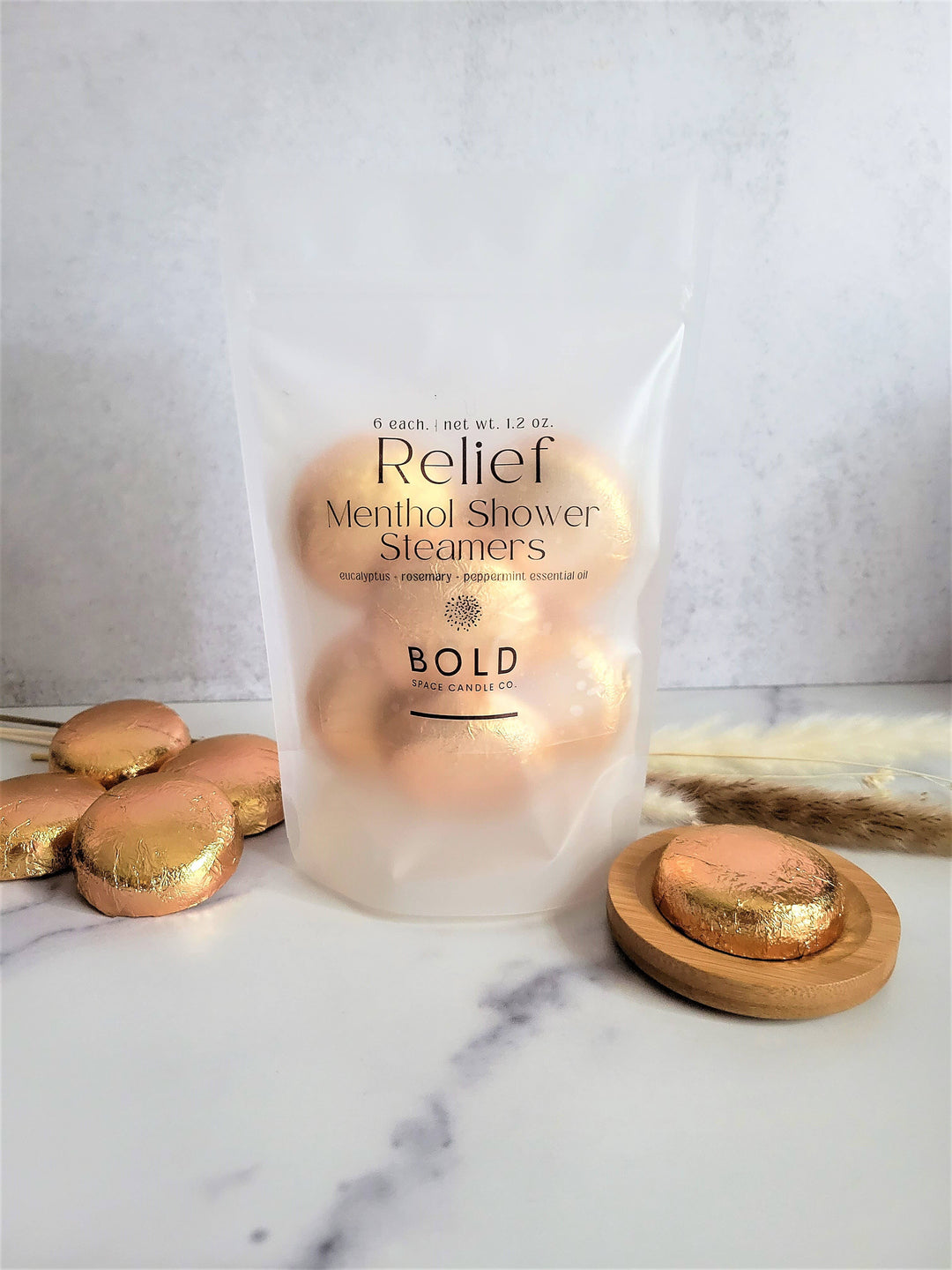 Relief - Eucalyptus & Rosemary Menthol Shower Steamers Bath & Body Bold Space Candle Co. 