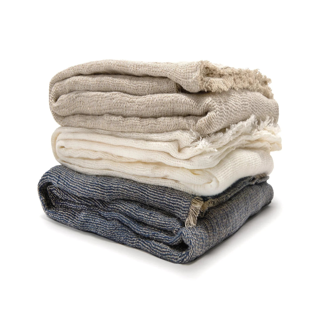 River Oversized Throw Throw Pom Pom at Home 