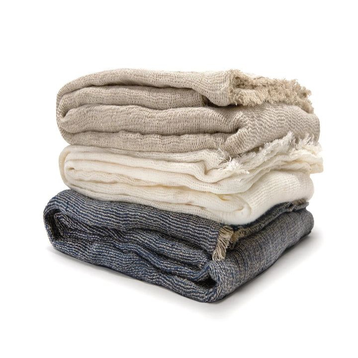 River Oversized Throw Throw Pom Pom at Home 