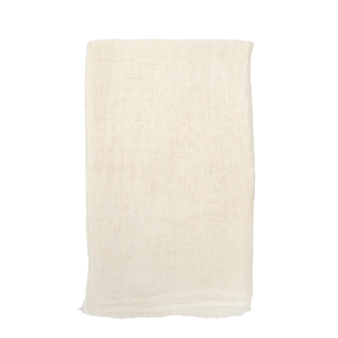 River Oversized Throw Throw Pom Pom at Home Cream 
