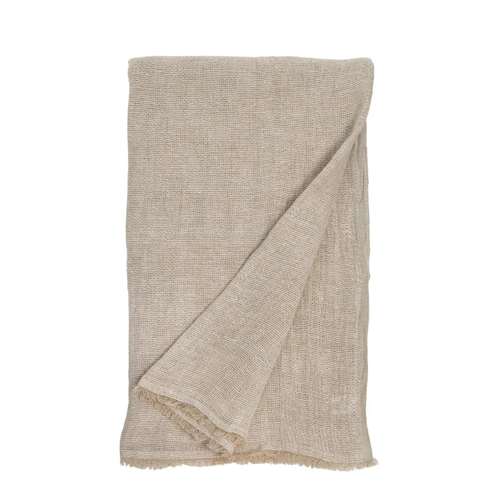 River Oversized Throw Throw Pom Pom at Home Natural 