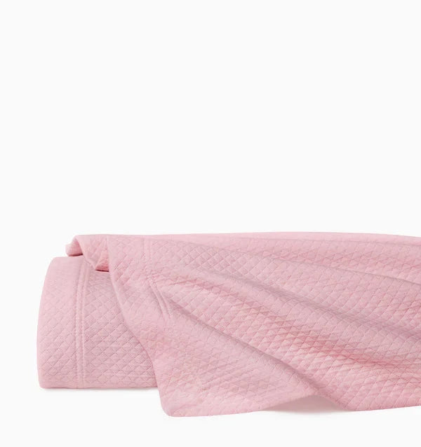 Rombo King Coverlet Bedding Style Sferra Carnation 