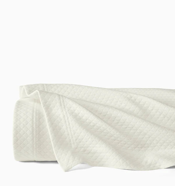 Rombo King Coverlet Bedding Style Sferra Oyster 