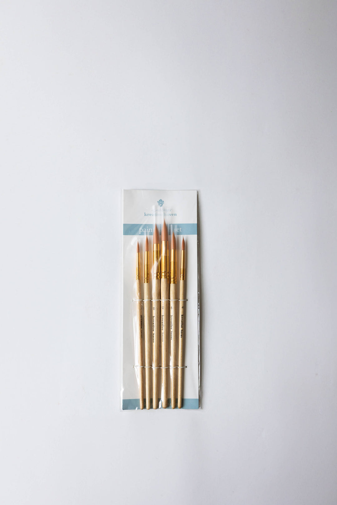 Round Tip Watercolor Brush Set -- 6 piece Kreative Haven 