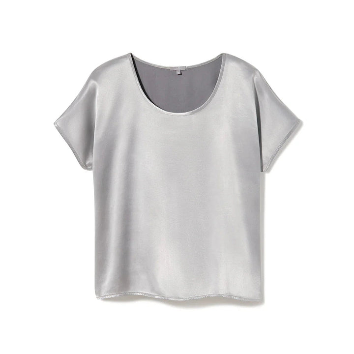Roxxy Satin Tee Loungewear PJ Harlow Dark Silver 