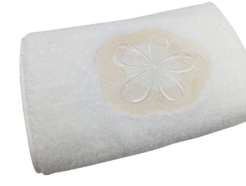 Sand Dollar Roma White Guest Towel Gold Anali 