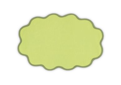 Scallop Circle Placemat- Set of 4 Table Linens Matouk Peridot Grass 