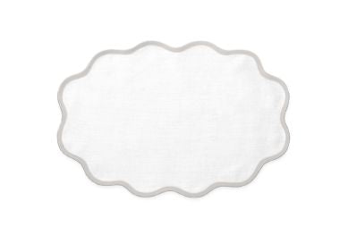 Scallop Napkin(22x22)- Set of 4 Table Linens Matouk Classic Gray 