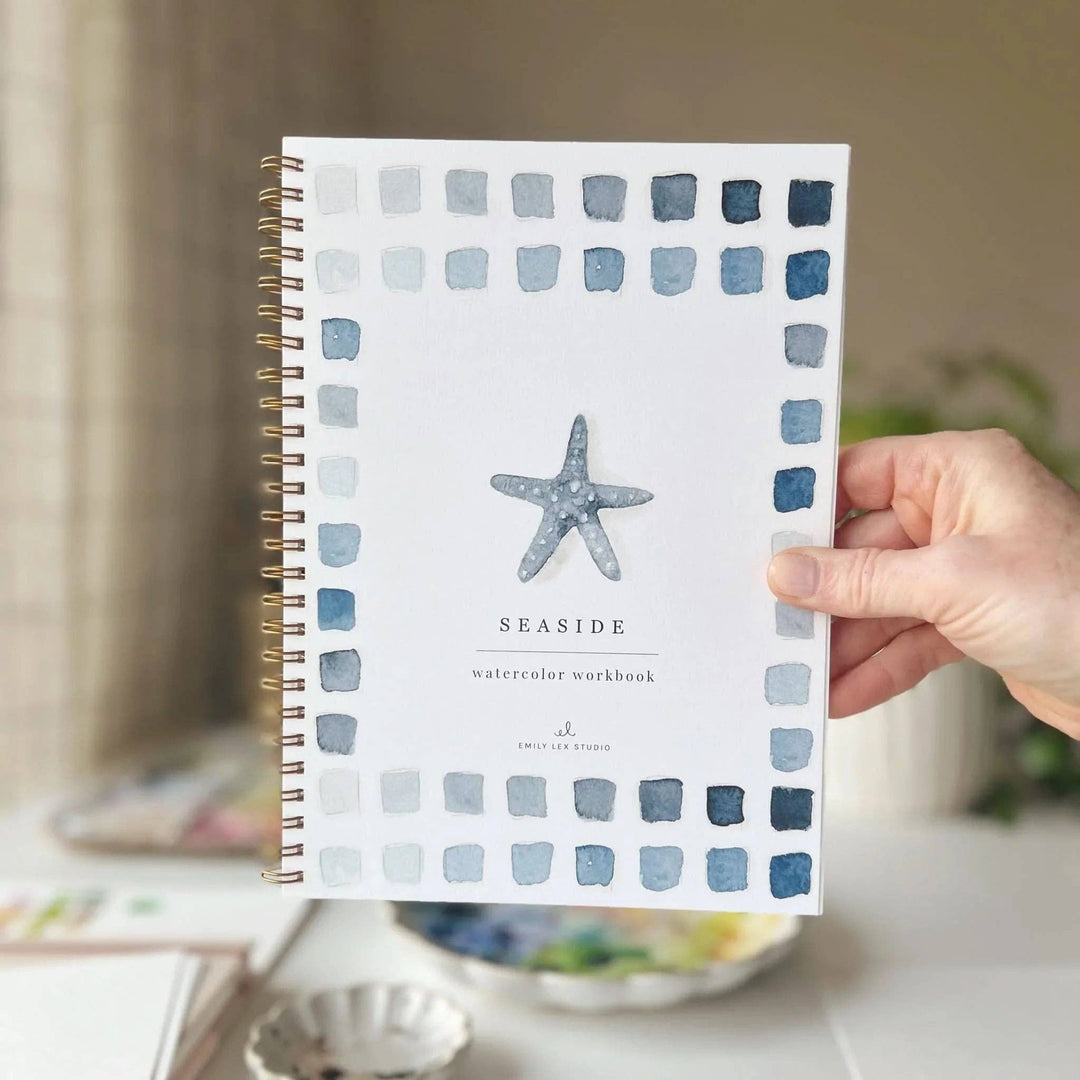 Seaside watercolor workbook emily lex studio 