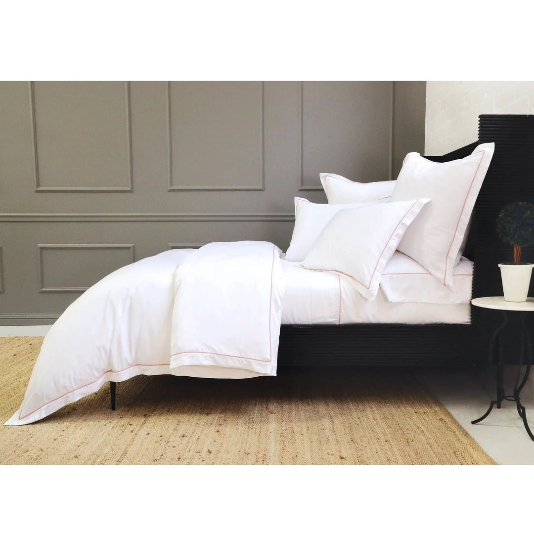 Sheena Duvet Cover Set Bedding Style Pom Pom at Home Pink Queen 