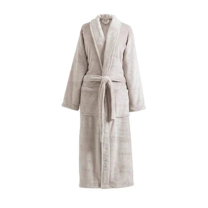 Sheepy Fleece 2.0 Long Robe- One Size Bath Robe Pine Cone Hill Dove Grey 